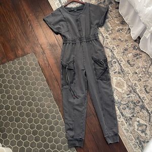 Anthropologie Grey Jumpsuit